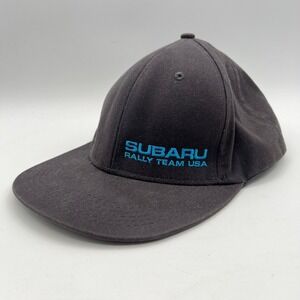 Subaru Rally Team USA Snapback Hat Mens Grey Baseball Cap Adjustable Moto Racing